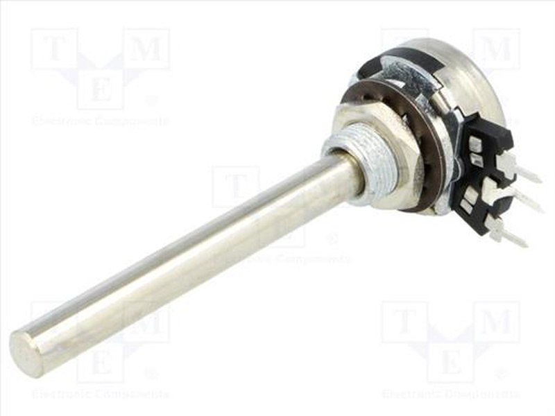 Potentiometer 10k mono linear 6mm-metal, , medium-null