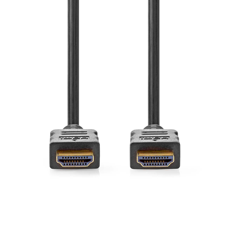 High speed HDMI cable with ethernet HDMI connector - HDMI connector 1.0 m black, , medium-null