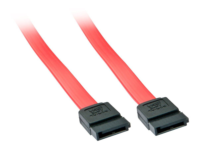 Lindy - sata cable - serial ata 150/300/600 - sata to sata - 50 cm - red-null