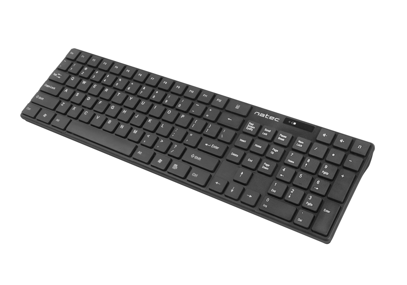 Natec stingray wireless keyboard & mouse combo black, , medium-null