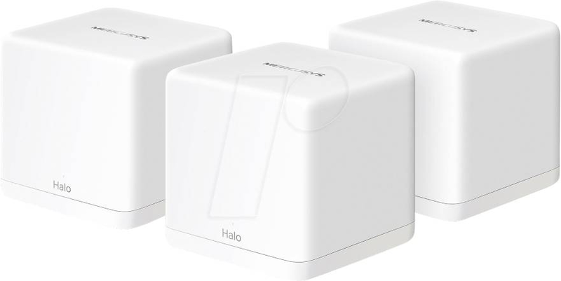 Mercusys halo h1500x ax1500 dual-band Wi-Fi 6 mesh system 3-pack 6000 sq ft gigabit 100+ devices white-null