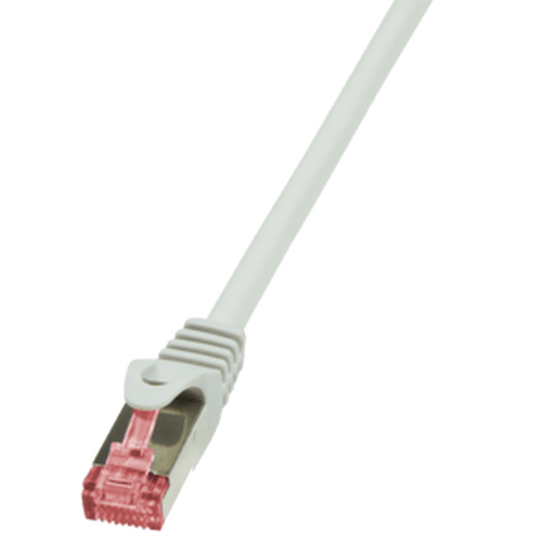 Logilink primeline / patch cable / rj-45 (m) to rj-45 (m) / 0.25 m / sftp, pimf / cat 6 / halogen-free, snagless / white-null