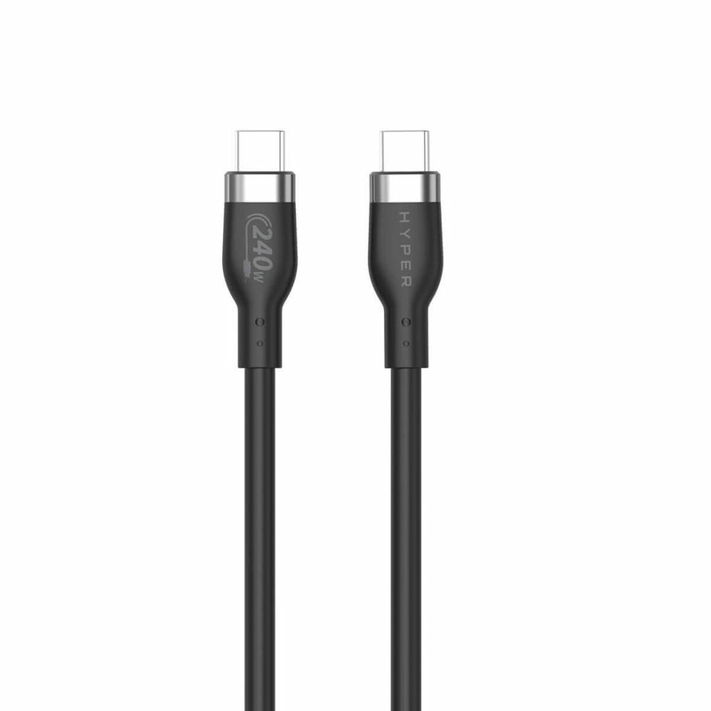 Hyperjuice - USB cable - 24 pin USB-c (m) to 24 pin USB-c (m) - USB 2.0 - 1 m - USB power delivery (240w), extended power range (epr) - black-null