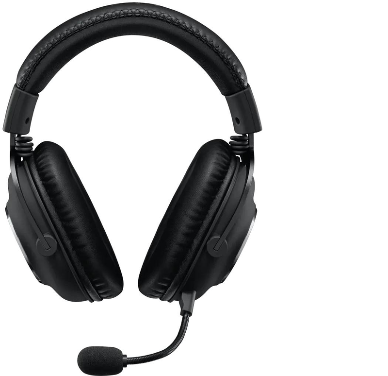 Logitech g pro x gaming headset 991-000358 50mm pro-g drivers blue vo!ce mic dts 7.1 USB and 3.5mm wired black-null