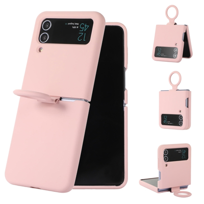 Samsung cover with ring for z flip 4 5G pink