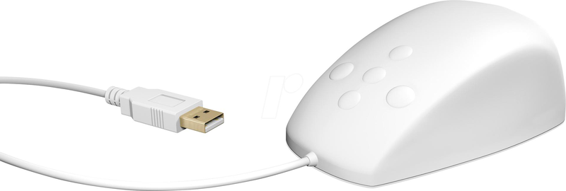 Keysonic ksm-3020m-w / ambidextrous / USB type-a / white / 1.8 m / ip68 / windows/macos, , medium-null