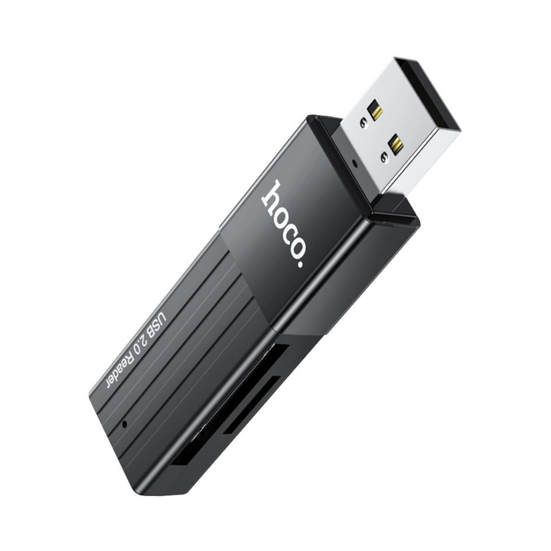 Card reader /αναγνώστης κάρτας μνήμης hoco hb20 USB 2.0, , medium image number null