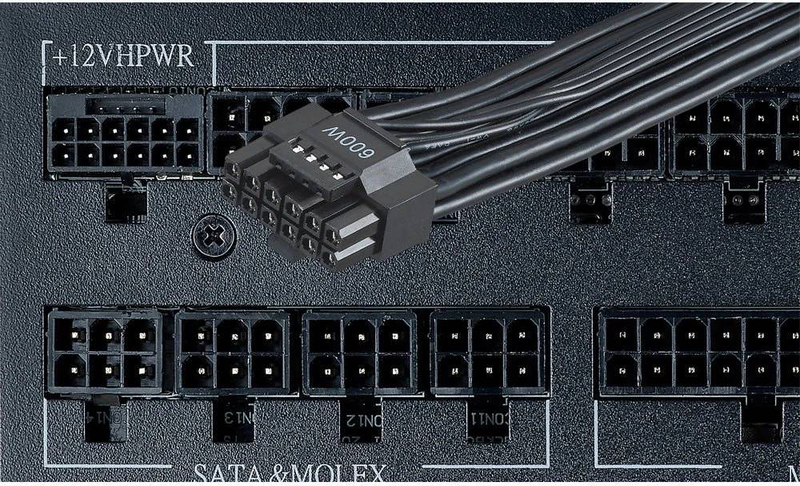 Azza psaz-1000p power supply 1000w atx 3.1 80 plus platinum fully modular 120mm hyb fan pcie 5 16-pin black-null