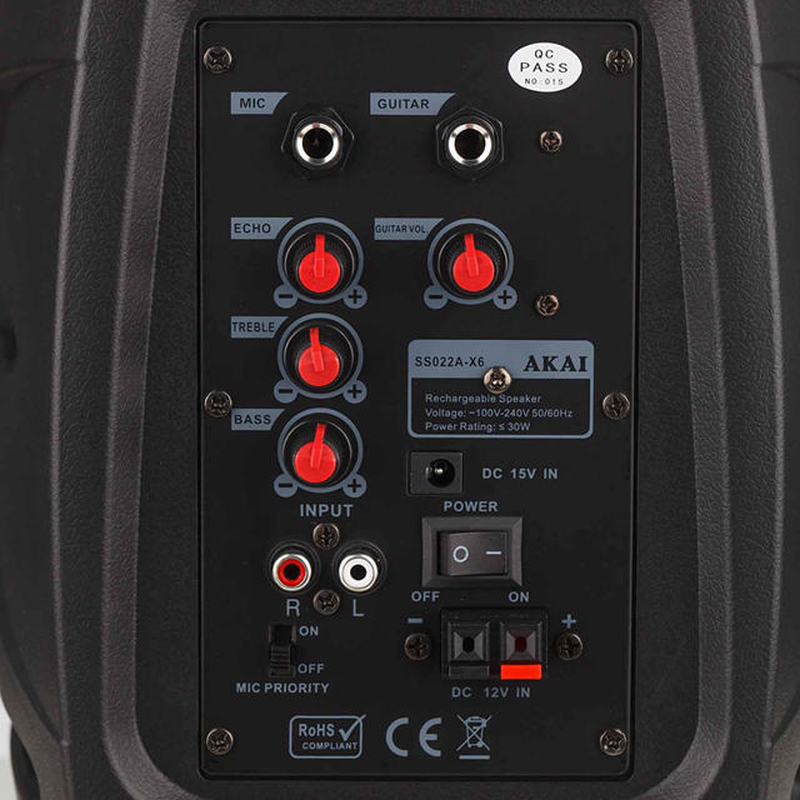 Akai ss022a-x6 30w &kappa;&alpha;&rho;&alpha;&omicron;&kappa;&epsilon; &mu;&epsilon; &phi;&omicron;&rho;&eta;&tau;&omicron; &eta;&chi;&epsilon;&iota;&omicron;  bluetooth & &mu;&iota;&kappa;&rho;&omicron;&phi;&omega;&nu;&omicron;, , medium-null
