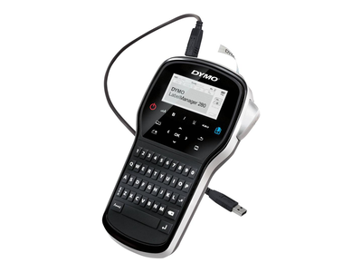 Dymo labelmanager 280 / labelmaker / b/w / thermal transfer / roll (1.2 cm) / 180 dpi / up to 15 mm/sec / USB / cutter, , medium