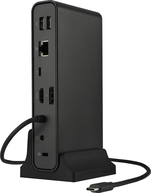 Asus dc300 triple display USB-c dock displayport HDMI USB-c 4k 60hz gbe sd card reader 90w pd 90xb08cn-bds090-null