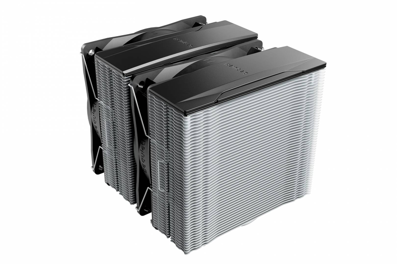 Be quiet! Pure rock pro 3 bk041 dual-tower CPU cooler 250w tdp 6 heatpipes 2x pure wings 3 120mm pwm intel AMD silver-null