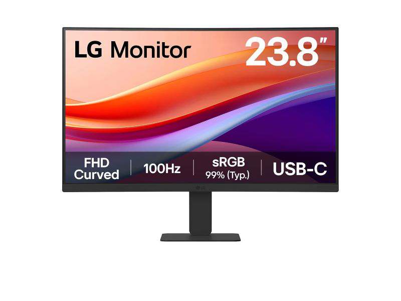 Led lg 24u421a FHD curved USB-c 23.8'', , medium-null