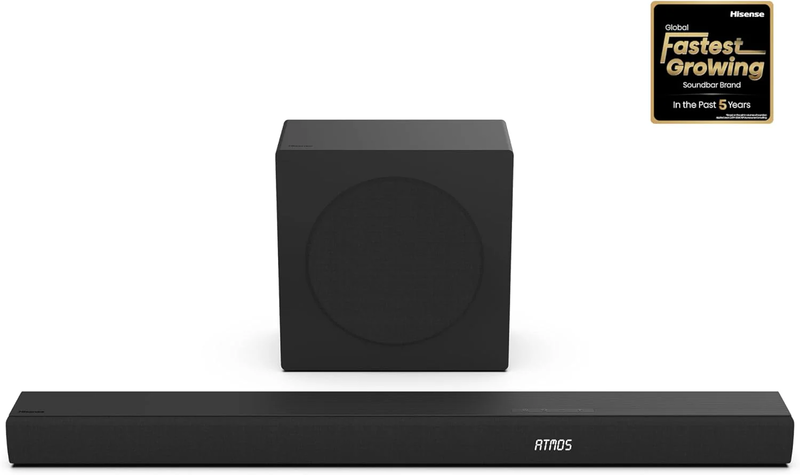 Hisense soundbar ax3100q, 3.1ch, 500w with wireless subwoofer, dolby atmos-null