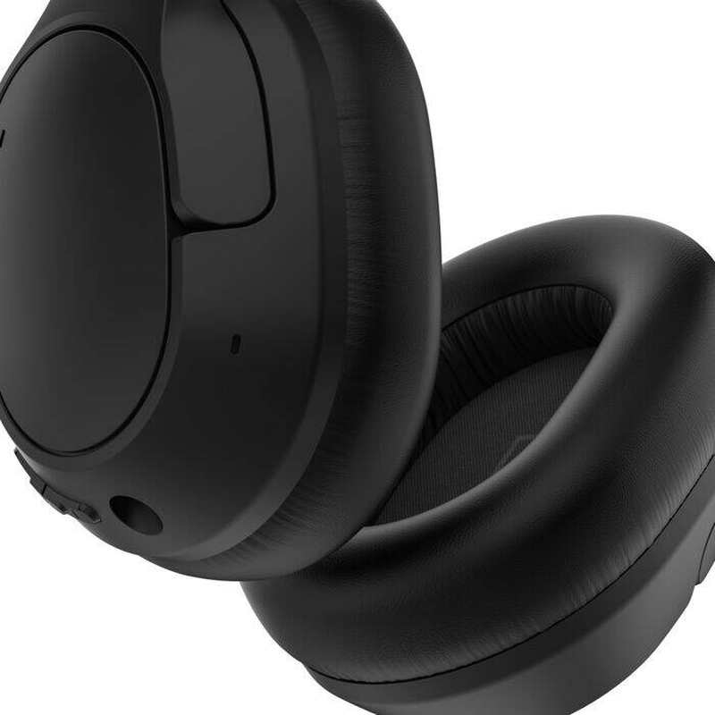 Belkin soundform isolate wireless over-ear anc headphones 40mm bluetooth 5.4 5 mics 60h multipoint black-null