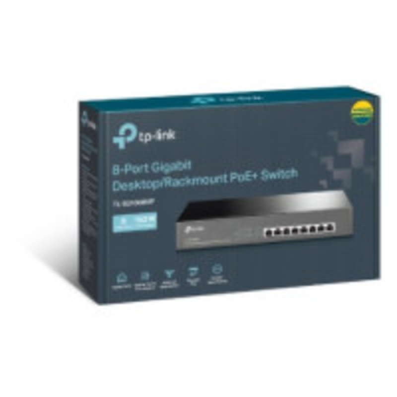 Tp-link switch 8 ports gigabit poe, , medium-null