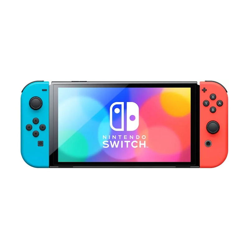 Nintendo switch OLED &kappa;&omicron;&nu;&sigma;ό&lambda;&alpha; &pi;&alpha;&iota;&chi;&nu;&iota;&delta;&iota;ώ&nu; 64GB-null