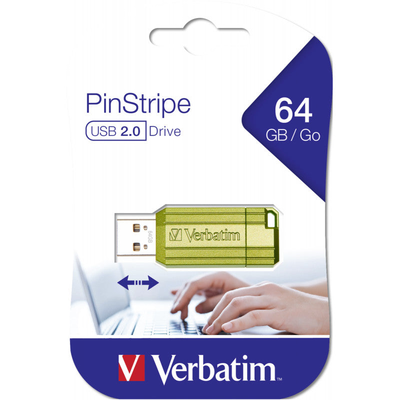 Verbatim USB 64GB eucalyptus green pinstripe, , medium