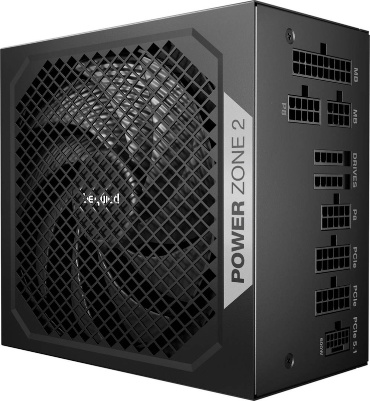Be quiet! Power zone 2 z2-1000w bp008eu 1000w atx 3.1 psu 80 plus platinum fully modular 12v-2x6 140mm zero-rpm black-null