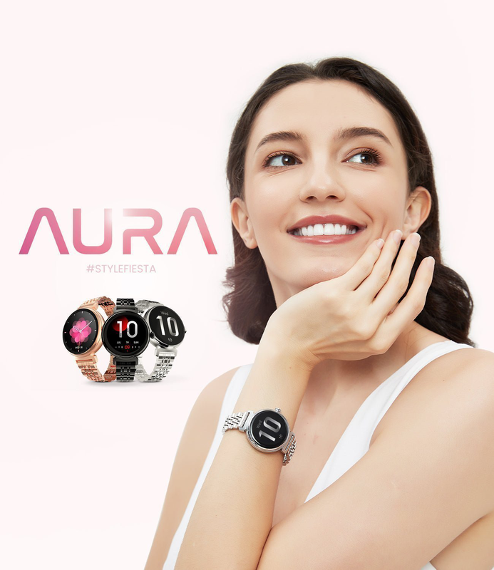 Hifuture aura smartwatch silver, , medium-null
