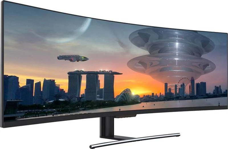 Lc-power lc-m49-dfhd-144-c-q 49 inch curved QLED va gaming monitor dfhd 3840x1080 32:9 144hz hdr400 black-null