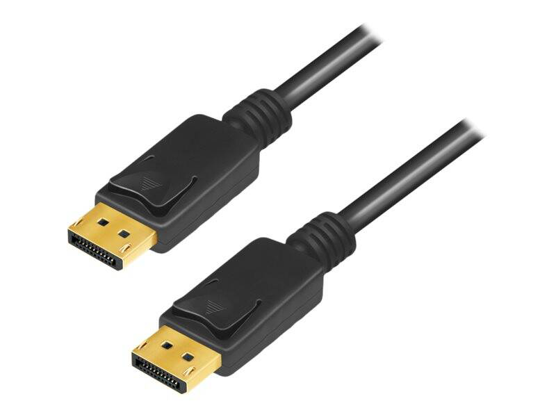 Logilink - displayport cable - displayport (m) latched to displayport (m) latched - 5 m - 8k support, fec - black-null