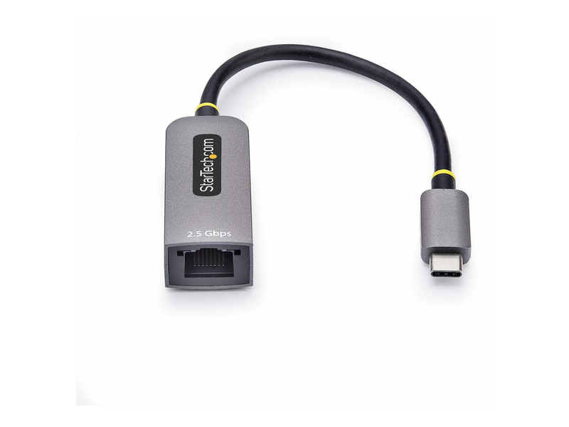 Startech.com 2.5GBe USB-c to ethernet adapter - network adapter - USB-c 3.2 Gen 1 / thunderbolt 3 - 10m/100m/1g/2.5 gigabit ethernet - space grey-null