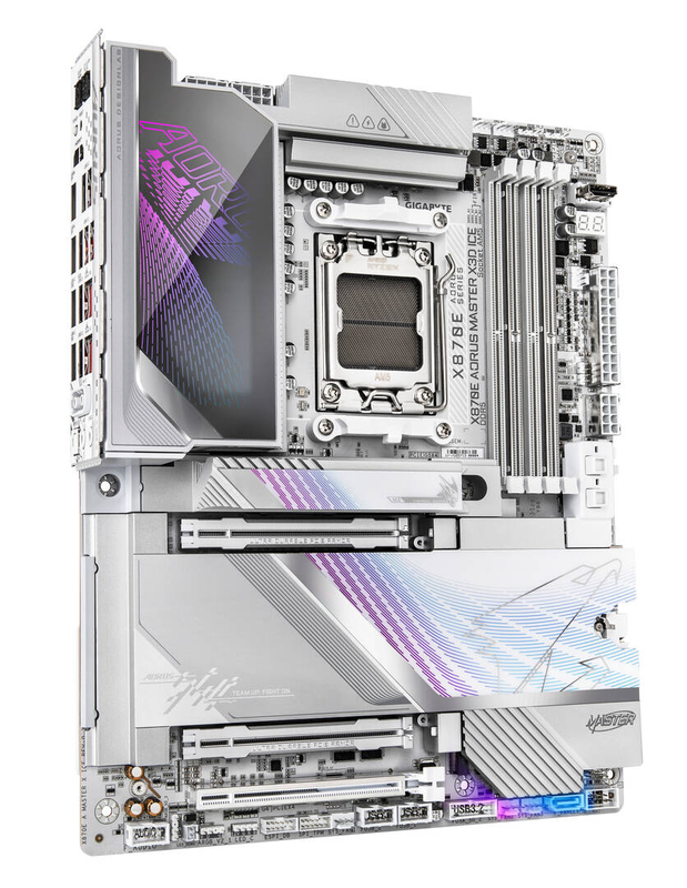 Gigabyte x870e aorus master x3d ice am5 atx motherboard, , medium-null