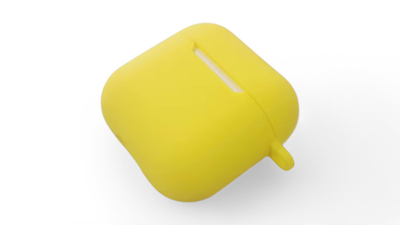 Yellow AirPods 4 silicone case, , medium