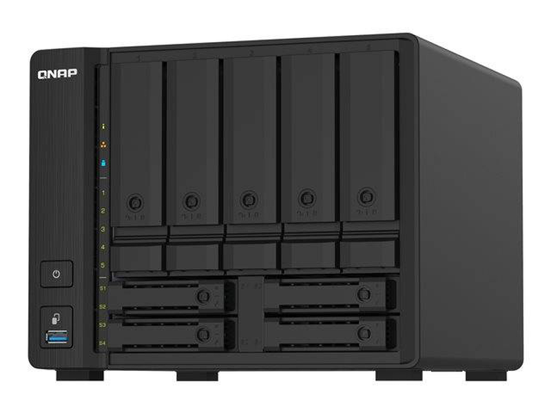 Qnap ts-932px / nas server / 9 bays / sata 6GB/s / raid 0, 1, 5, 6, 10, 50, jbod, 5 hot spare, 6 hot spare, 60, 50 hot spare, 10 hot spare, 1 hot spare, 60 hot spare / ram 4GB / gigabit ethernet / 2.5 gigabit ethernet / 10 gigabit ethernet / iscsi suppor, , medium-null