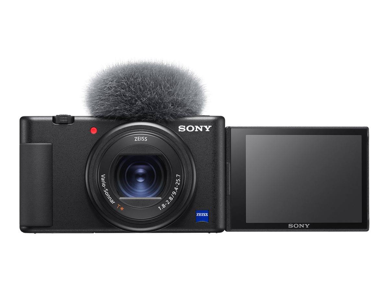 Sony vlogcam zv-1a digital camera compact / 20.1 mp / 4k / 30 fps / 2.7x optical zoom / zeiss / Wi-Fi, bluetooth / black, , medium-null