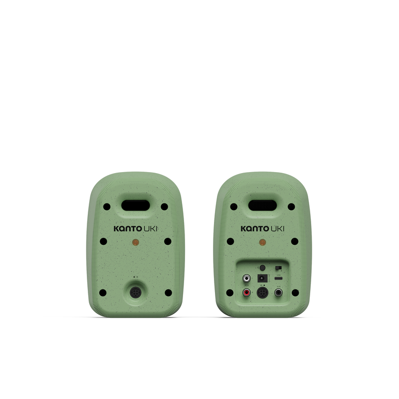 Kanto uki 100 w desktop speakers with bluetooth, USB-c, headphone out &ndash; matte green, pair-null