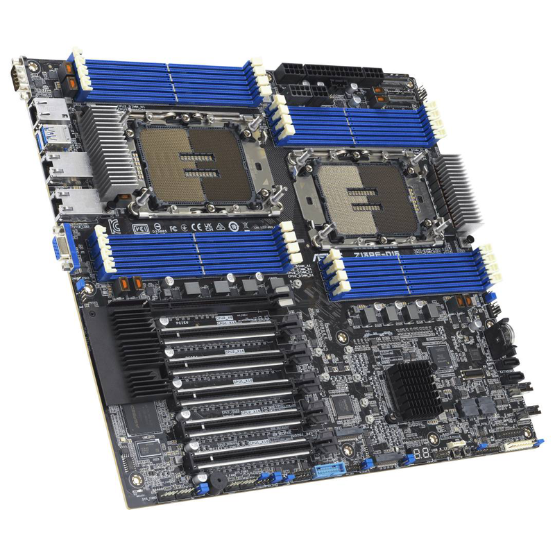 Asus z13pe-d16 dual-socket server motherboard lga 4677 intel c741 e-atx 16x ddr5 rdimm pcie 5.0 dual 10GBe ipmi-null