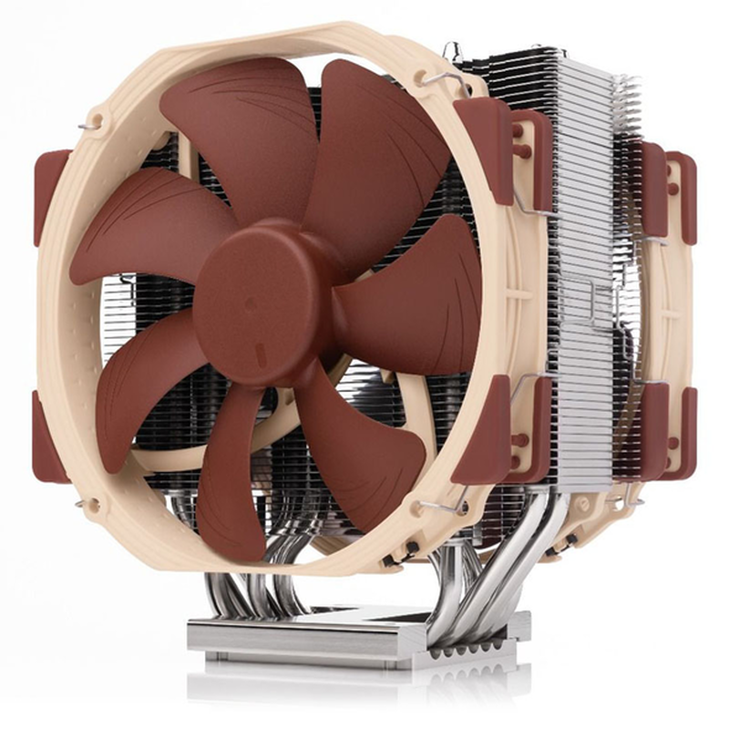 Noctua nh-u14s tr5-sp6 single-tower Air CPU cooler dual nf-a15 140mm fans 6 heatpipes AMD threadripper str5 sp6 brown-null