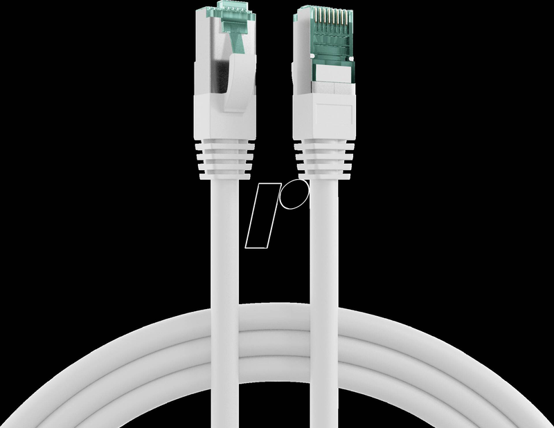 Efb-elektronik / patch cable / rj-45 (m) to rj-45 (m) / 20 m / 6 mm / s/ftp / cat 6a / halogen-free, molded, snagless, silicone-free / white-null