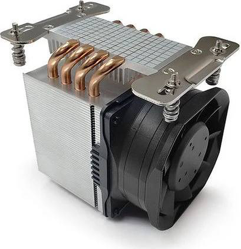 Dynatron a55 88885646 3u active CPU cooler AMD sp6 str5 350w tdp 80mm pwm fan server epyc threadripper silver-null