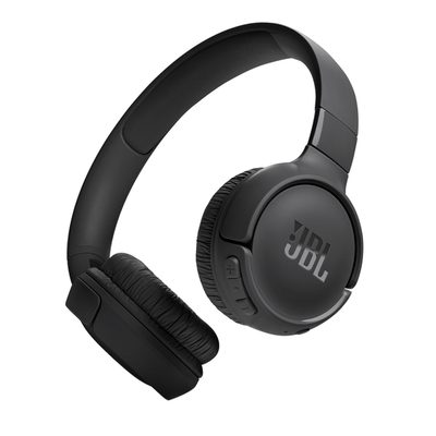Jbl tune 520bt wireless on-ear headphones, with jbl pure bass sound, bluetooth 5.3 and hands-free calls, 57-hour battery life, Black, medium