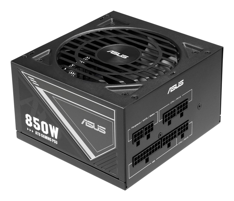 Asus ats 850g 850w atx psu 80+ gold non-modular active pfc with pcie Gen 5 16-pin adapter cable black-null