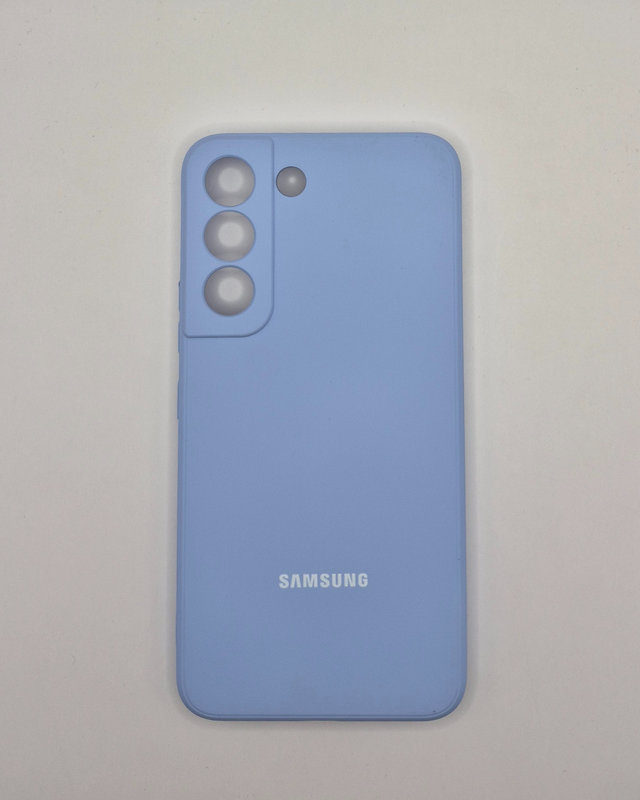 Samsung logo silicone case - rainbow light blue-null