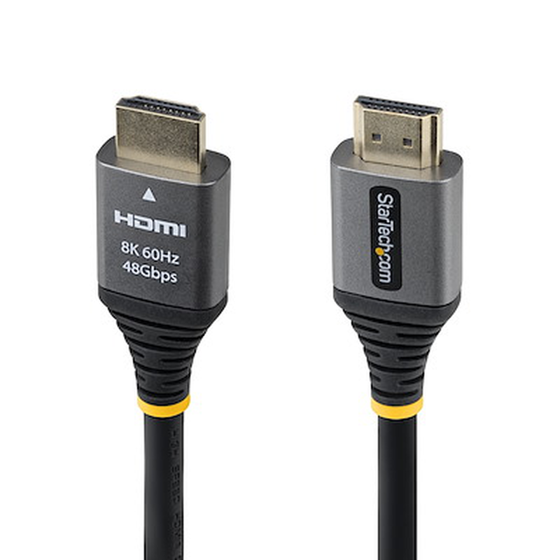 Startech.com 1ft ultra high speed HDMI cable | HDMI 2.1 | 48GBps | 8k 60hz | gold-null