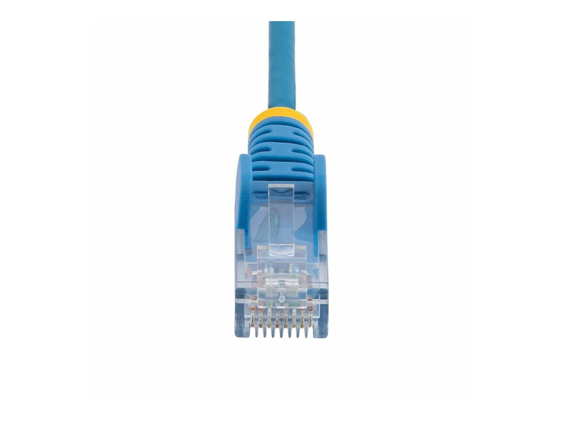 Startech.com 5m blue slim cat6 ethernet cable, snagless, 28awg, lszh / patch cable / rj-45 (m) to rj-45 (m) / 5 m / 3.6 mm / utp / cat 5/5e/6 / ieee 802.3bt / halogen-free, snagless / blue-null