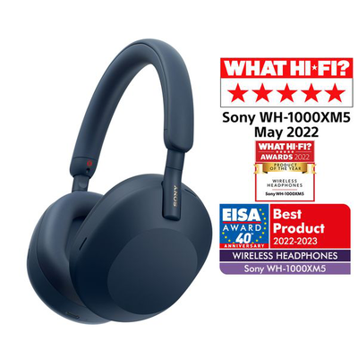Wh-1000xm5 noise cancelling wireless headphones midnight blue
