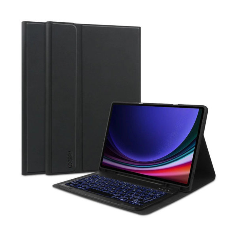 Tech-protect smartcase samsung galaxy tab s9 fe+ black keyboard, , medium-null
