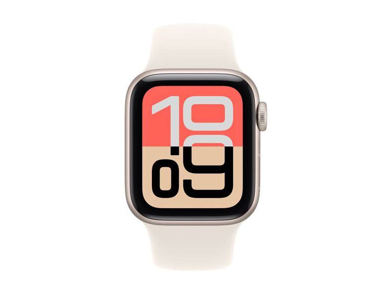 Apple watch se 3 (gps) / 40 mm / starlight aluminium / smart watch with sport band / fluoroelastomer / starlight / band size: s/m / 64GB / Wi-Fi 4, bluetooth / 26.3 g, , medium-null