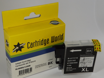 Brother lc1100/980 hy cw replacement black wigig