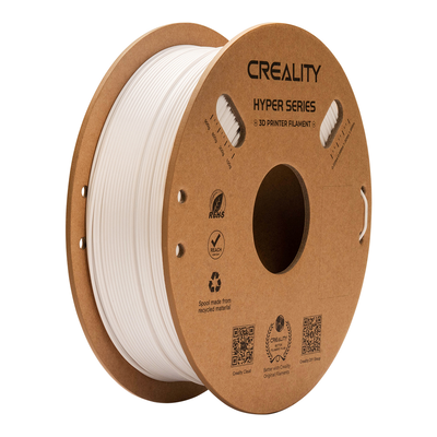 Creality hyper-petg white 3d printer filament fast print chemical sunlight resist. 1kg 1.75, White, medium