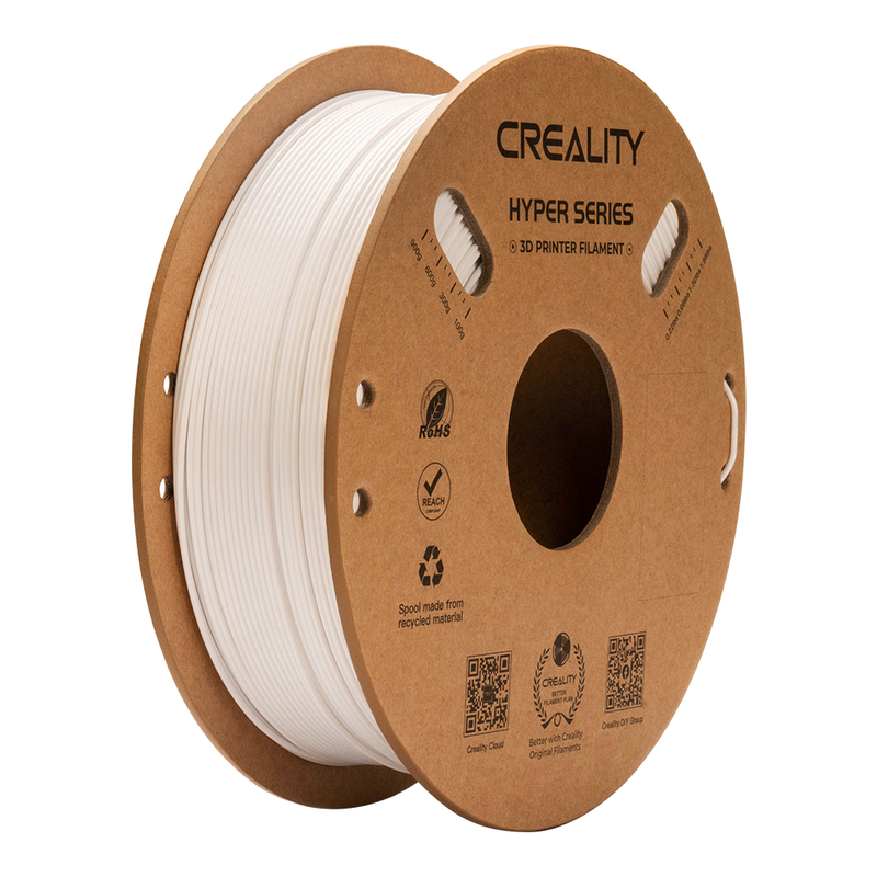 Creality hyper-petg white 3d printer filament fast print chemical sunlight resist. 1kg 1.75-null