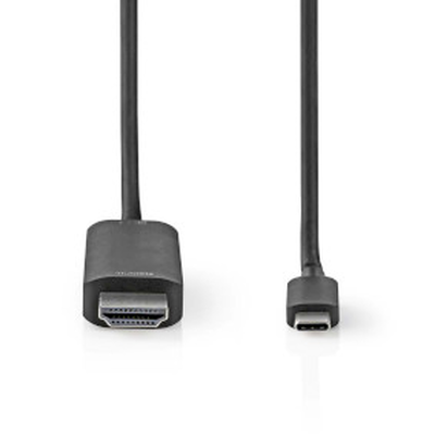 USB-c adapter USB 3.2 Gen 1 USB-c male HDMI connector 4k@60hz 2.00 m round
