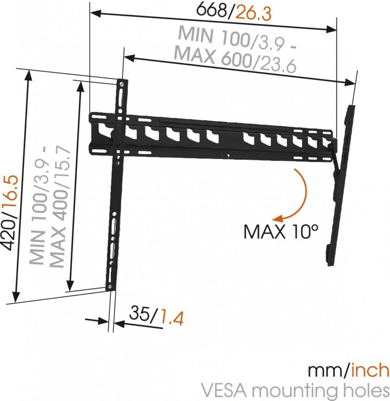 Vogels ma4010 tilt TV wall mount 40-65'' black, , medium-null