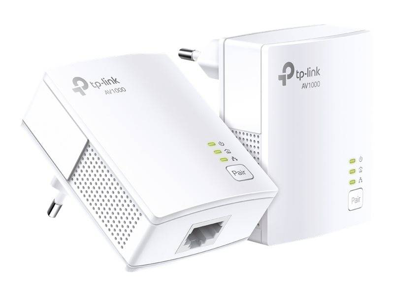 Tp-link tl-pa717 kit v4 starter kit / powerline adapter kit / gige, homeplug av (hpav), homeplug av (hpav) 2.0 / wall-pluggable, , medium-null